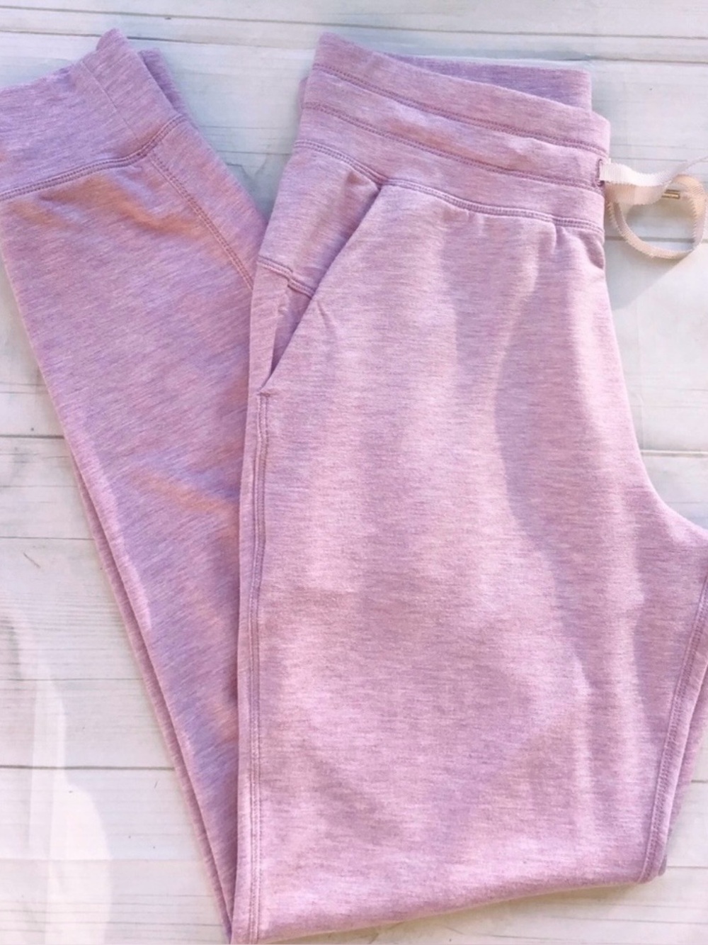 Lululemon Warm Down Jogger Soft Modal Heathered Pink Taupe 8 - Picture 7 of 9